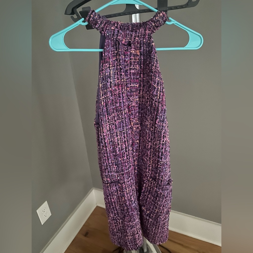 Zara tweed halter dress